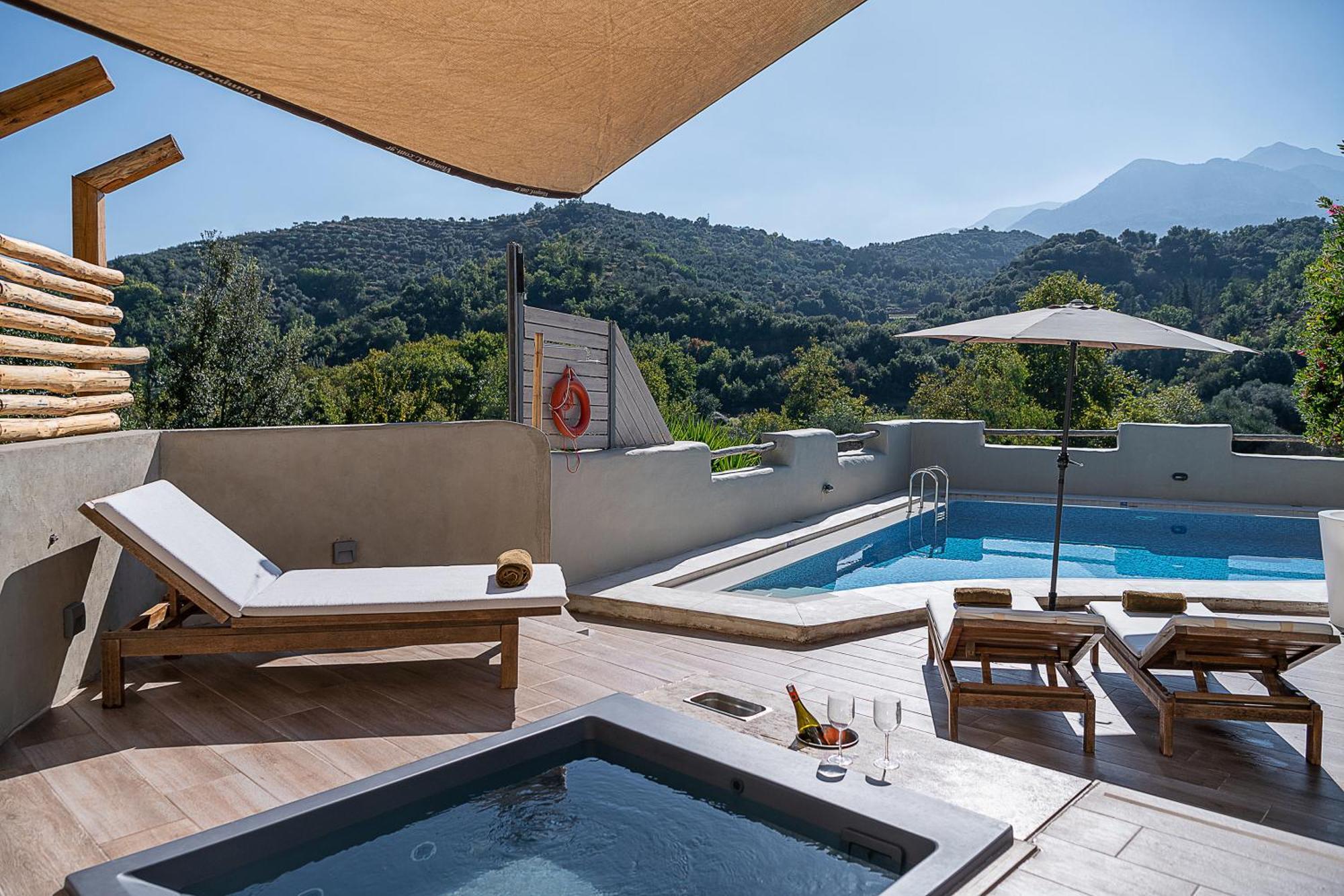Verekinthos Villas - Pool, Hot Tub, Bbq, Kids Playground, Stunning Mountain Views Yerolákkos المظهر الخارجي الصورة